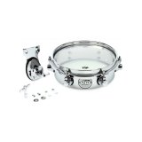 DW Design Series 10" Chrome Piccolo Tom and Bracket, DISCONTINUED, IN STOCK