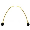 Retro Curved Bass Drum Spurs, 10.5mm, Brass, Pair, By dFd, DISCONTINUED, IN STOCK