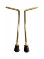 Light Weight Bass Drum Spurs, 9.5 - 10.5mm, Pair, Brass, By dFd, DISCONTINUED, IN STOCK