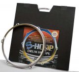 14" 10 Hole S-Hoop Batter Side Snare Hoop, By Safehoop Drum Rim