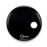Aquarian 14" Regulator Side-Ported Single-Ply Bass Drum Head - Black