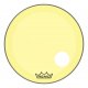 22" Remo Powerstroke 3 Colortone Bass Drum Head, Yellow, With Port Hole, P3-1322-CT-YEOH