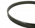 8" No Flange 4.5mm Hoop By dFd, Black Nickel, DISCONTINUED, IN STOCK