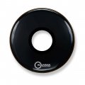 16" Aquarian Regulator Black Single Ply Bass Drumhead With 7" Center Port