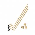 DW 21" Gold-Plated 12.7mm Floor Tom Legs With 2012 Memory Locks - Set of 3