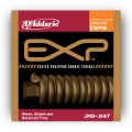 D'Addario EXP15 NY Steel Phosphor Bronze Acoustic Guitar Strings, Extra Light, 10-47