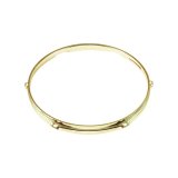 Worldmax 14" 2.3mm Triple-Flange Snare-Side Hoop, 6 Holes - Brass-Plated