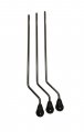 Pearl Air Suspension Floor Tom Legs For VBX, VSX, VX Series, Black Nickel, Set Of 3, FTL-200B/3