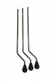 Pearl 9.5mm Air Suspension Floor Tom Legs For VBX, VSX, VX Series, Black Nickel, Set Of 3, FTL-200B/3