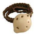 Ocarina, Necklace, Tenor D 3x1.5", White