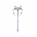 Ludwig Ball In Socket Type Double Tom Arm, LR2980MT
