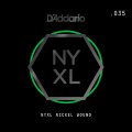 D'Addario NYNW035 NYXL Nickel Wound Electric Guitar Single String, .035