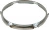 14" 12 Hole 2.3mm Triple Flange Drum Hoop, Batter Side Or Snare Side, Chrome, Brass, Black