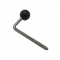 9.5mm Ball L-Rod Arm, Black Nickel Plated, LRB-1NB, DISCONTINUED, IN STOCK