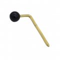 9.5mm Ball L-Rod Arm, Brass Plated, LRB-01BR, DISCONTINUED, IN STOCK