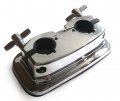 dFd Bass Drum Double Tom Holder Bracket, Chrome, DISCONTINUED, IN STOCK