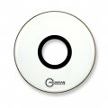 24" Aquarian Regulator Smooth White Single Ply Bass Drumhead With 7" Center Port