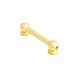 2 3/4" Agile Ball Double Ended Snare Drum Tube Lug, Brass