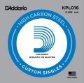 D'Addario KPL016 Soldered Twist Reinforced Single String, .016
