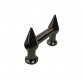 1 1/2" Single Ended Spiky Tube Lug, Bass Drum Lug, Black Nickel, DISCONTINUED, IN STOCK