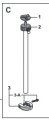 Pearl H-2050 Hi-Hat Stand Upper Tube Assembly, HUP-205