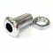 Medium Shaft 1/2" Die Cast Threaded Air Vent Grommet, To 3/4 Inch Shells, Chrome, Brass Or Black