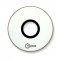 22" Aquarian 7" Center Ported Bass Drum Head - White