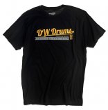 DW Short Sleeve Custom Shop Logo T-Shirt, Black, Small, Discontinued