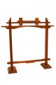 Gong Stand, Sheesham, Pedestal, 10"