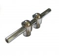 3 15/16" Length Double Ended dFd Custom Aluminum Tube Lug, 1" Hole Spacing, Drum Lug, Chrome, DISCONTINUED, IN STOCK