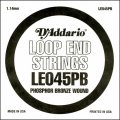 D'Addario LE045PB Phosphor Bronze Loop End .045 gauge, Single String