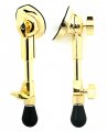 Heavy Duty 2 Position Telescoping Bass Drum Spurs, Brass, Pair, By dFd