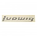 Ludwig Logo Bass Drum Decal 10", Black