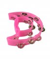 Double Moon Tambourine, Pink, Glows In The Dark, By dFd