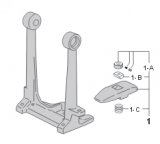 Pearl Pedal Frame With Hoop Clamp For P-2000B/P-2000C PowerShifter Bass Drum Pedal, DC-513A