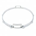 14" 10 Hole Pearl MasterCast Die-Cast Gated Snare Side Hoop, Chrome, DC1410SG