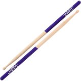 Zildjian Purple Dip Hickory Drumstick 5A Wood Tip