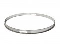13" Single Flange Snare Side Drum Hoop, Chrome, By dFd
