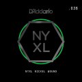 D'Addario NYNW036 NYXL Nickel Wound Electric Guitar Single String, .035