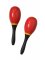 Red Plastic Maracas, Pair, By dFd