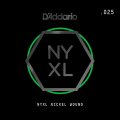 D'Addario NYNW025 NYXL Nickel Wound Electric Guitar Single String, .025
