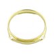 WorldMax 6" 2.3mm Triple-Flange Hoop, 4 Holes - Brass