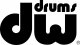 DW Bass Drum Sticker, Black