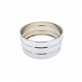 6.5x14 Spun Aluminum Double-Bead Snare Shell, Drilled for 10 Lugs - Chrome