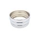 6.5x14 Spun Aluminum Double-Bead Snare Shell, Drilled for 10 Lugs - Chrome