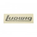 Ludwig Logo Bass Drum Decal 2" x 5.5", Black