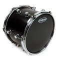 8" Evans Level 360 Resonant Black Tom Drumhead, TT08RBG