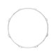 15" 8 Hole 2.3mm Triple Flange Drum Hoop, Chrome
