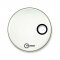 22" Side Ported White Single Ply Bass Drumhead By Aquarian