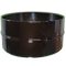 6.5x14 Black Hawg Brass Snare Shell, No Holes, Black